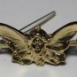 Vintage Gold Butterfly Wing and Face Hair Barrette