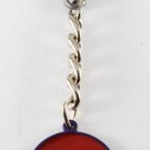 Vintage Red Purple ENamel Love Large Lobster Claw Keychain