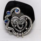 VTG Bone Heart Finding Pendant Connector AB Rhinestone