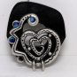 VTG Bone Heart Finding Pendant Connector AB Rhinestone