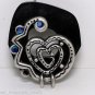 VTG Bone Heart Finding Pendant Connector AB Rhinestone