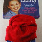 Elasty By Goody Hidden Elastic 1996 Scruchy Ponytail Holder Red New on Card