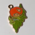 Vintage AGC Lang Pendant Charm Enamel Gold Tone Jewelry