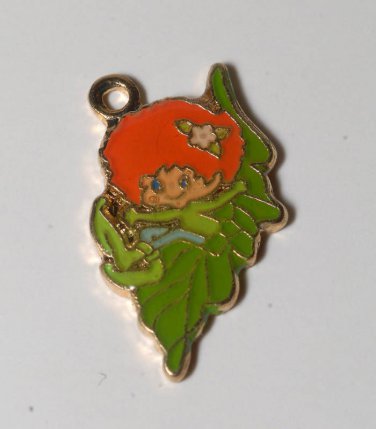 Vintage AGC Lang Pendant Charm Enamel Gold Tone Jewelry