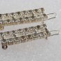 LOOK!! Vintage Rhinestone Hair Barrette GORGEOUS Wire Clip Back Hair Accessory