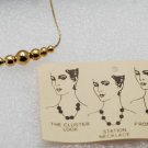 Vintage Collectible Gold Plated Slide A Bead Necklace Jewelry