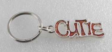 Silver Metal Erica Hope "Cutie" Keychain Accessorie Key Fob