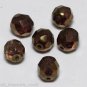 Vintage Fire Polished Brown Glass Bead Finding 6