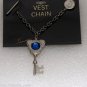 Vintage Eduardo Silver Metal Vest Chain Jewelry
