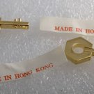 Vintage Banjo Guitar Pendants RAw Brass Metal Pair Music Charm Jewelry Making