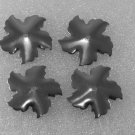 Vintage Nickel Plated Steel Floral Stamping Dapped
