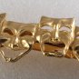 Vintage Hair Barrette Comedy Tragedy Theater Mask Gold Tone Metal Hair Accessori