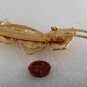 Vintage Hair Barrette Comedy Tragedy Theater Mask Gold Tone Metal Hair Accessori