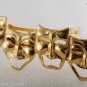 Vintage Hair Barrette Comedy Tragedy Theater Mask Gold Tone Metal Hair Accessori