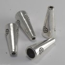 Vintage Bugle Silver Flower Bead Cap 4 Jewelry Making