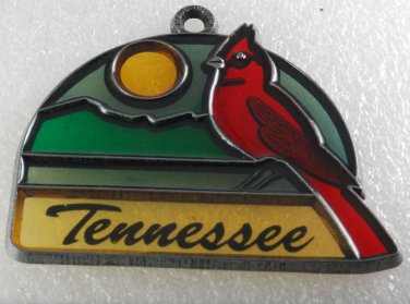Vintage Suncatcher Acrylic Plastic Metal Decoration Plaque Tennessee Made in USA