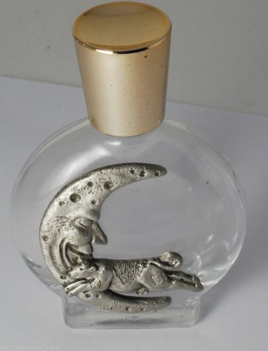 Vintage Cow Jumped Over the Moon Glass Perfume Bottle 15 on Bottom