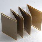 Vintage Photo Holder Plastic Over Gold  Material 14 Photos 2 1/2" x 2"