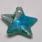 Vintage Star Drilled Through Glass Bead Finding 1