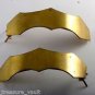 Vintage Hair Barrettes Pair Brass Metal Pointed Curve Hair Accessorie