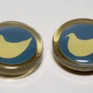 Vintage Nony New York Acrylic White Dove Button Covers