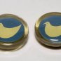 Vintage Nony New York Acrylic White Dove Button Covers