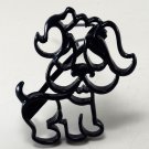 Vintage Blue Metal Dog Hair Barrette Hair Accessorie