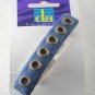Da Fashion Blue Faux Suede Gold Riveted Hair Barrette New on Card