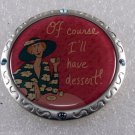 Sophisticated Ladie Mirror & Pouch Anne Gibbons 2004 Of Course I'll Have Dessert