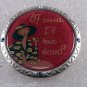 Sophisticated Ladie Mirror & Pouch Anne Gibbons 2004 Of Course I'll Have Dessert