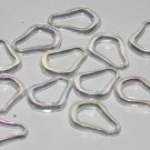 Vintage Keyhole Pearlized Plastic Connector Finding 12