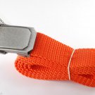 Orange Crossing Guard Hunting Fabric Adjustable Belt UNisex X-Large Metal Buckle