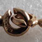 Vintage Jewelry Clasp Interlocking Mona So Jewelry Making Clasp Gold Plated
