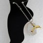 Vintage Dog Tag Style Dolphin Anklet ANkle Bracelet Ladies Jewelry
