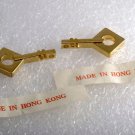 Vintage String Guitar Pendants RAw Brass Metal Pair Music Charm Jewelry Making