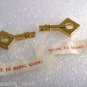 Vintage String Guitar Pendants RAw Brass Metal Pair Music Charm Jewelry Making