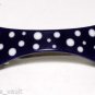 Purple and White Polka Dot Bone Shaped Hair Barrette