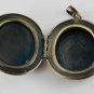 Victorian Style Raw Brass Locket Nevermore Poe Glass Dome Cabochon  Jewelry