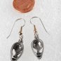 Vintage Silver Metal Alien Earrings Pair Extraterrestrial Head Jewelry