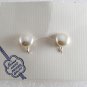 Vintage 60's Nemo Hand Polished Quality Faux Pearl Screw Back Earrings NOC
