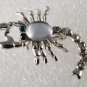 Madison & Max Scorpion Pin New In Box Gem Rhinestone Green Eyes