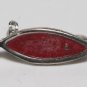 Vintage Pink Silver Metal Religious Jesus Fish Pin