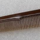 Vintage Collectible Brown Plastic Hair Comb Letter S