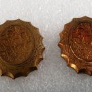 Vintage STamping Pair Victorian Style Reverse Scallop FLower Vine