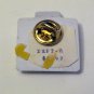Vintage White Enamel Gold Tone Butterfly Pin Jewelry