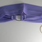 Vintage Mamselle Stetchy Purple Chiffon 1950's HeadBand Earrings Attached