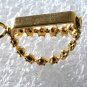 Vintage Gold Plated Clear Rhinestone Pendant Charm Jewelry Making