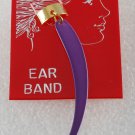 Vintage Retro Ear Band Ear Cuff Purple Shard Shaped Jewelry