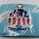 Vintage 60's Nemo Vote Bell Barrette New On Card