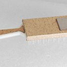 Vintage Old White Plastic Gold Metal Child or Doll Brush Comb Mirror All in One